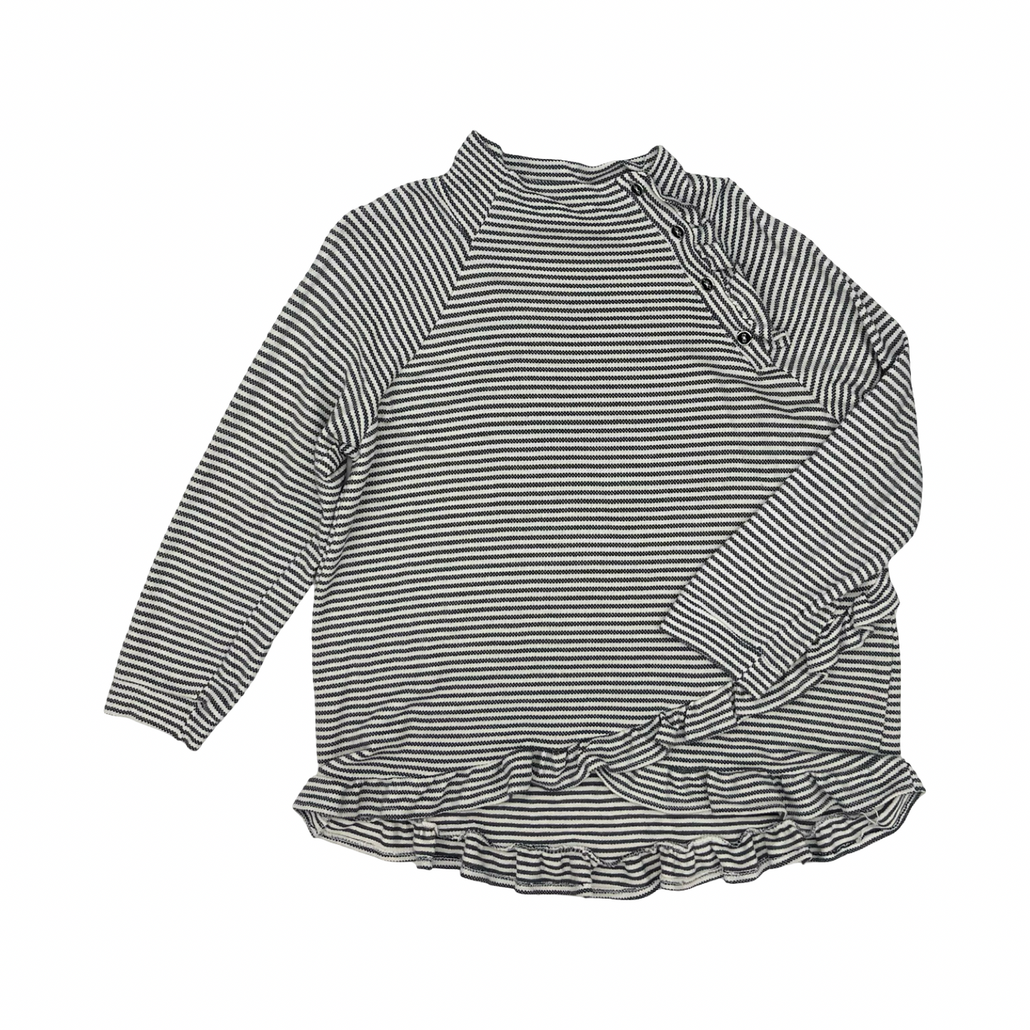 Top Ls By Betseys Boutique Shop In Blue & Cream, Size:L