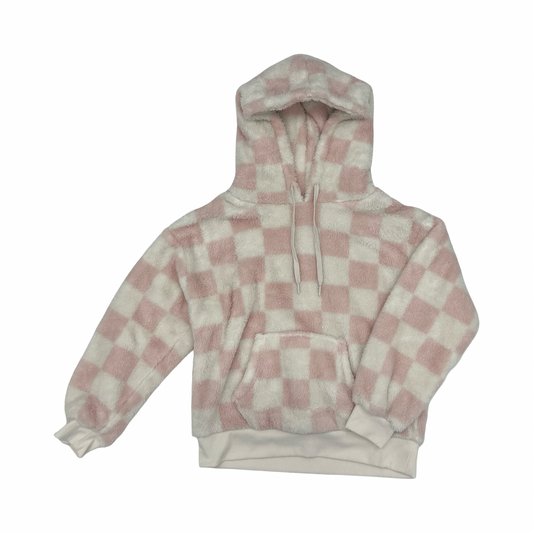 Sweatshirt Hoodie By Cme In Cream & Pink, Size:M