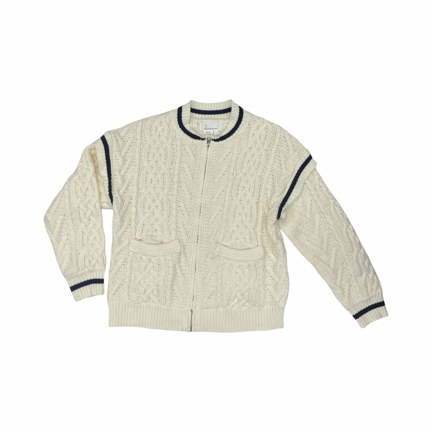 Sweater Cardigan By Anthropologie In Cream, Size:S