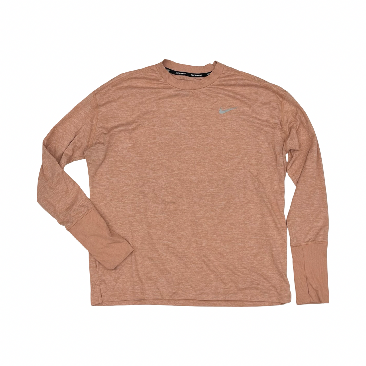 Athletic Top Ls Crewneck By Nike Apparel In Orange, Size:L