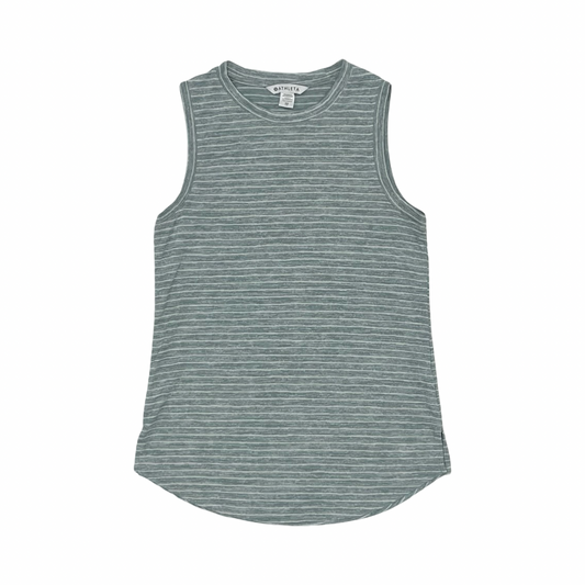Athletic Tank Top By Athleta In Green & White, Size:Xs