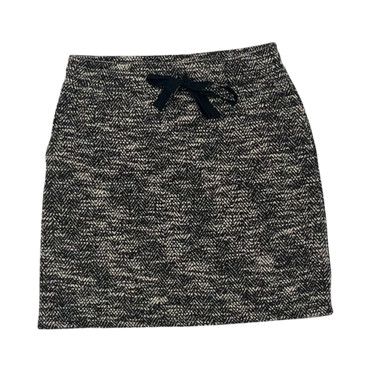 Skirt Mini & Short By Loft In Black & Cream, Size:Xs
