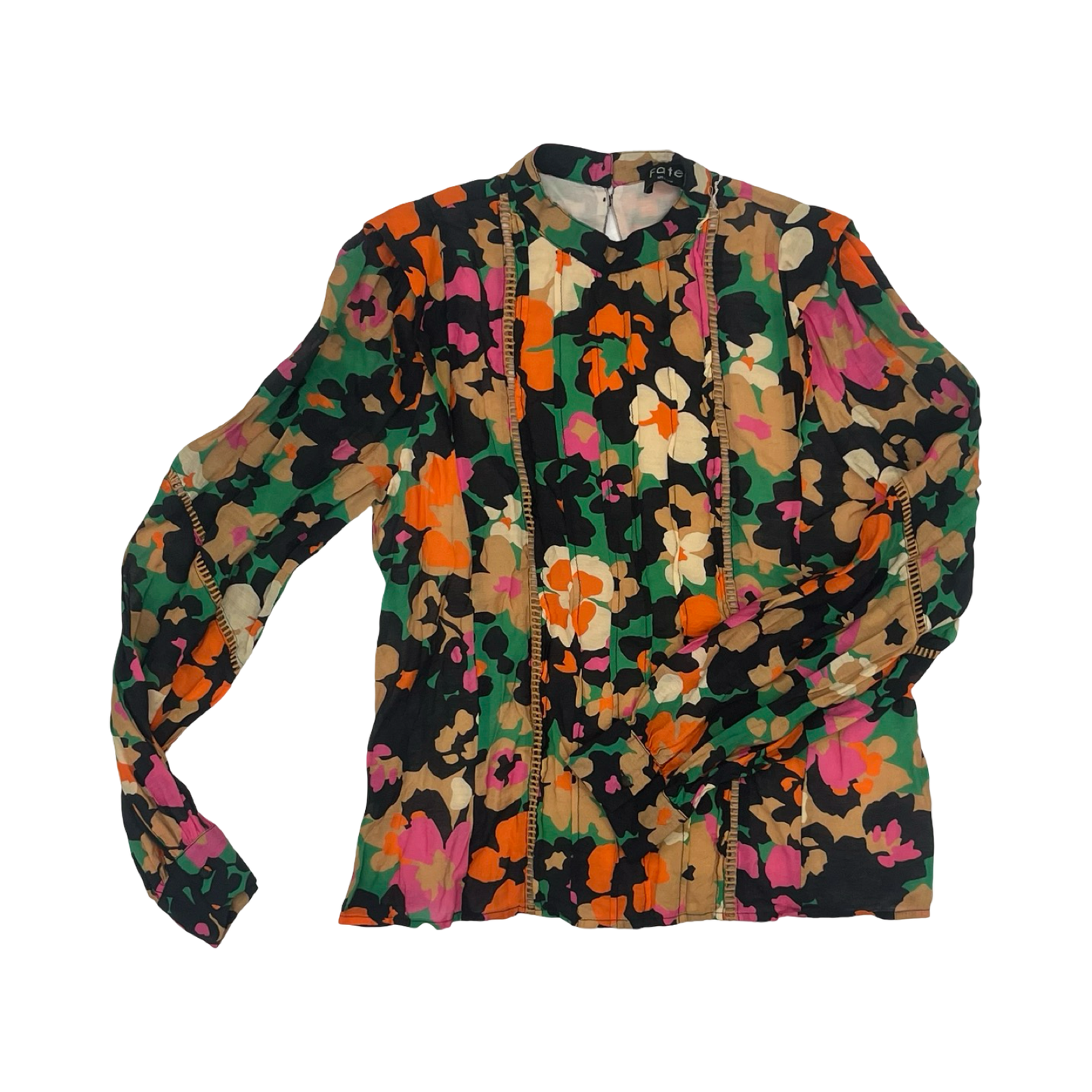 Blouse Ls By Fate In Floral Print, Size:M