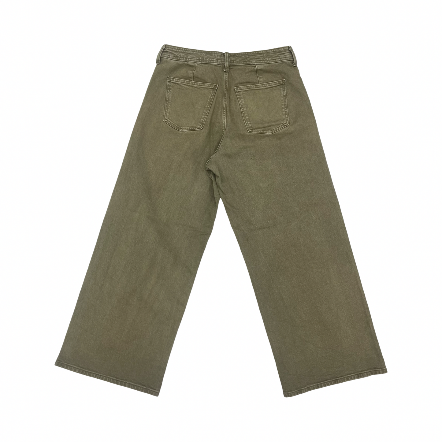 Jeans Wide Leg By Universal Thread In Green Denim, Size:12