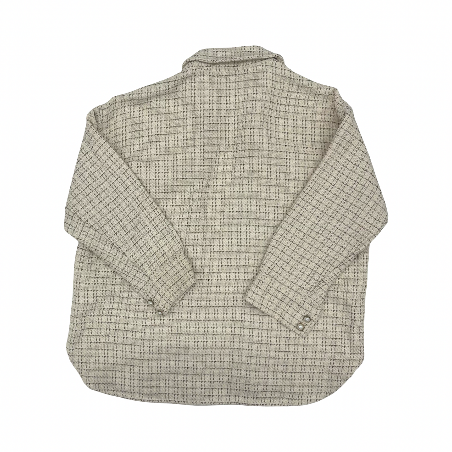 Jacket Shirt By Clothes Mentor In Tan, Size:M