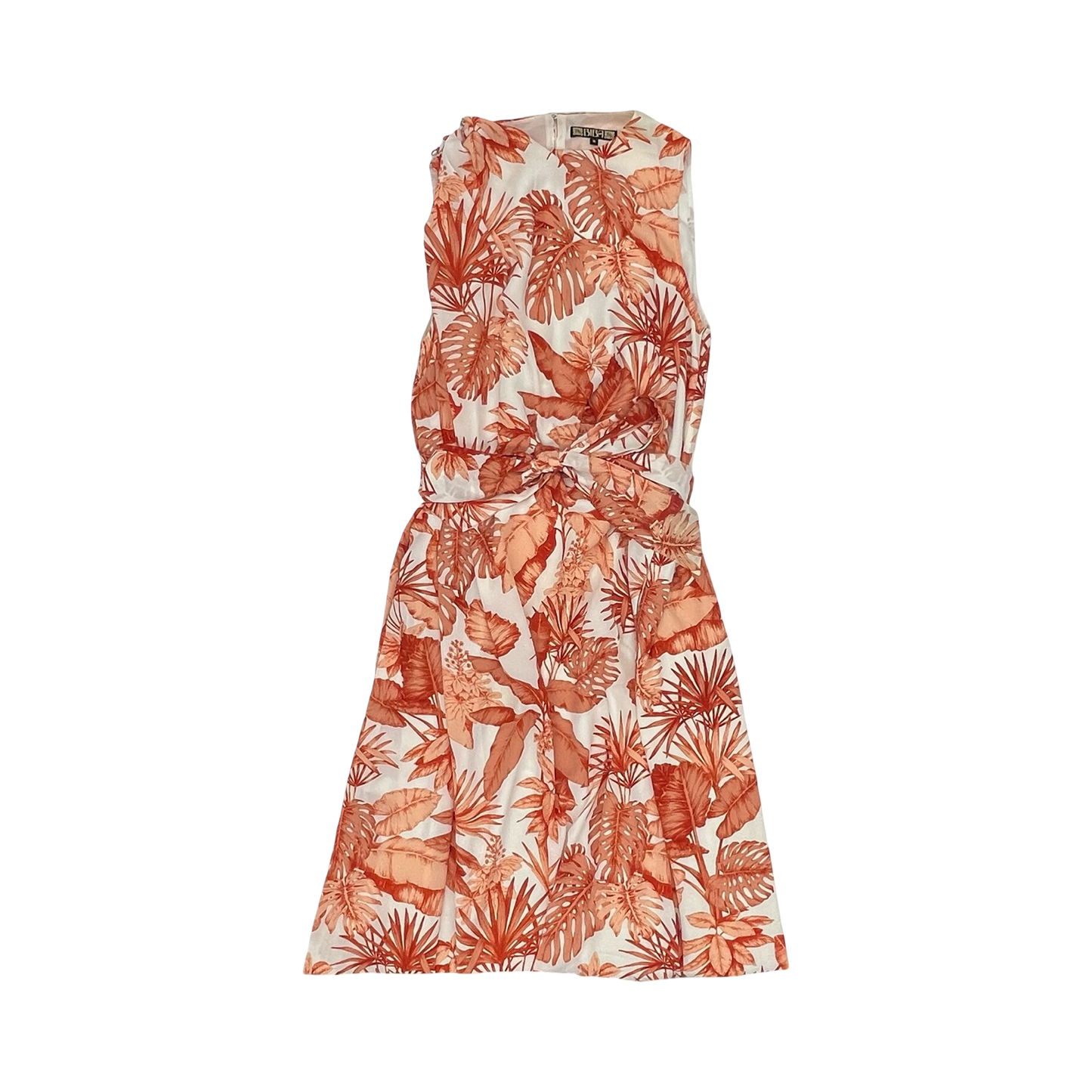 Dress Party Long By Clothes Mentor In Orange & White, Size:16