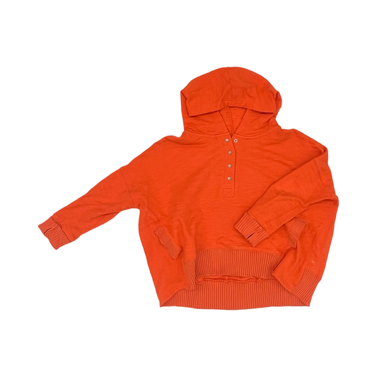 Sweatshirt Hoodie By Free People In Orange, Size:S