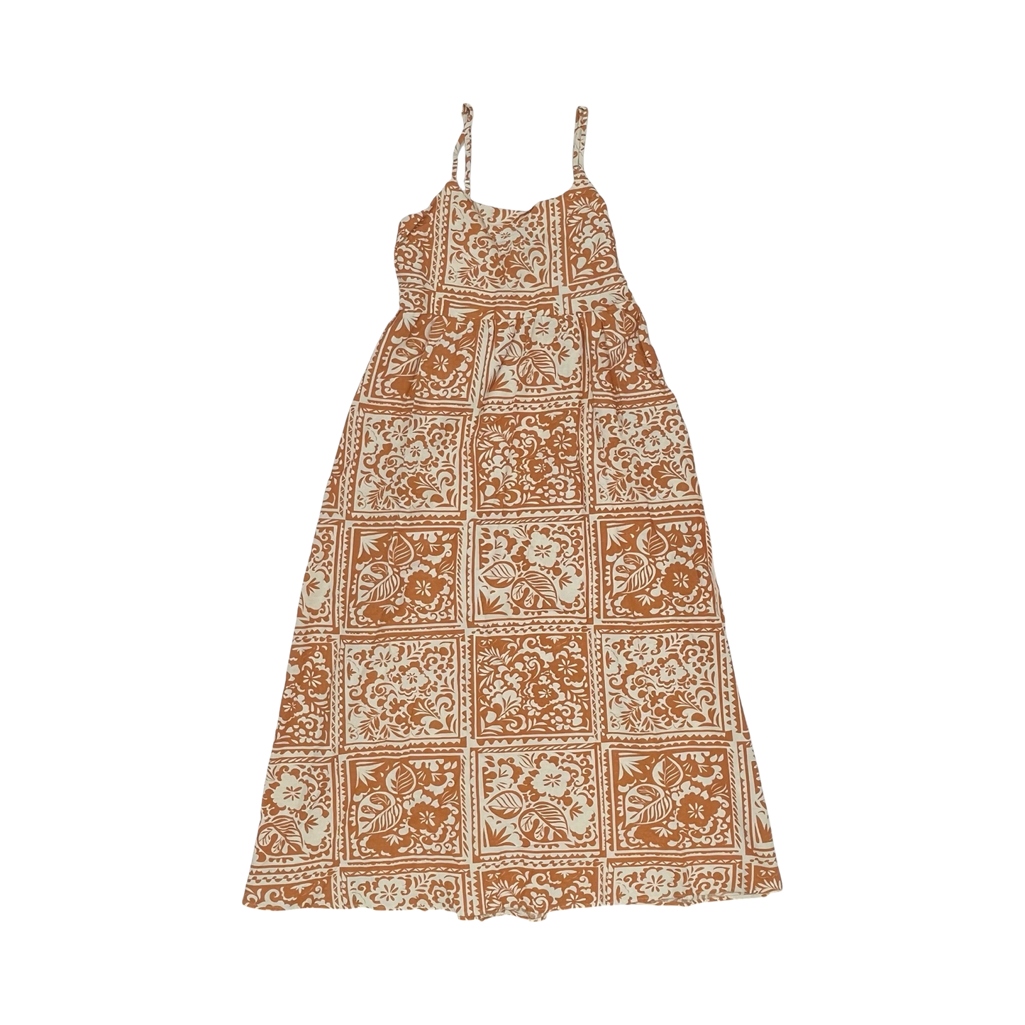 Dress Casual Maxi By Japna In Orange & Tan, Size:M