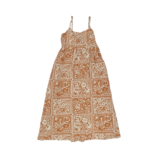 Dress Casual Maxi By Japna In Orange & Tan, Size:M