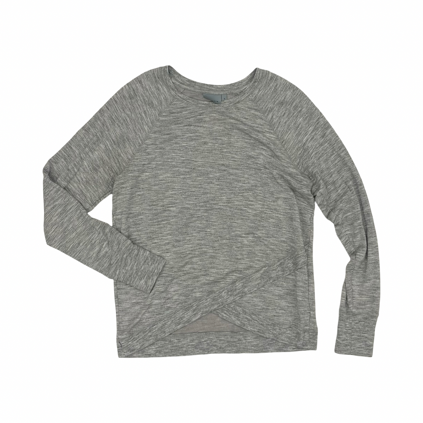 Athletic Top Ls Crewneck By Athleta In Grey, Size:M