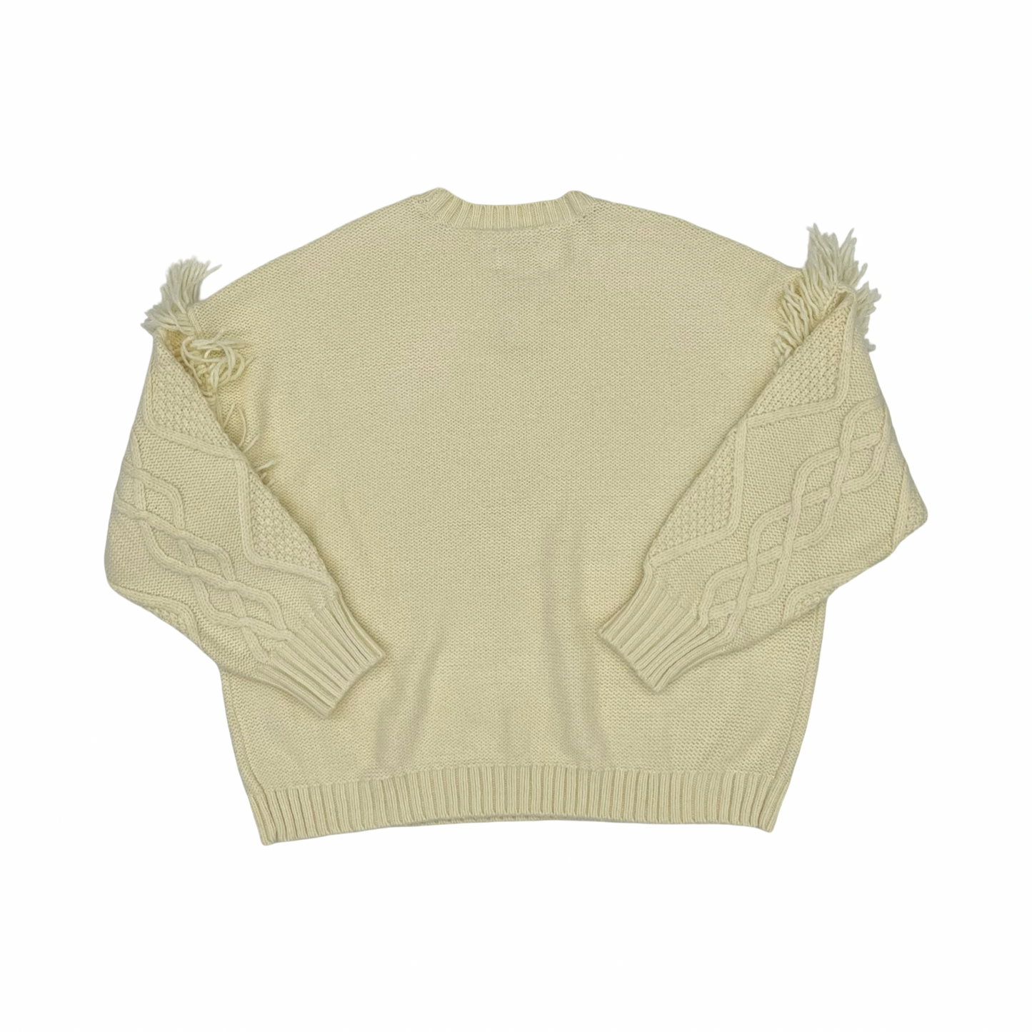 Sweater By American Eagle In Cream, Size:Xl