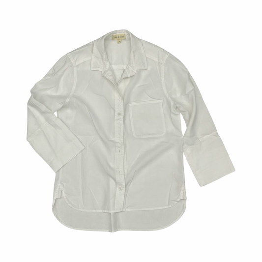 Blouse 3/4 Sleeve By Cloth & Stone In White, Size:Xs