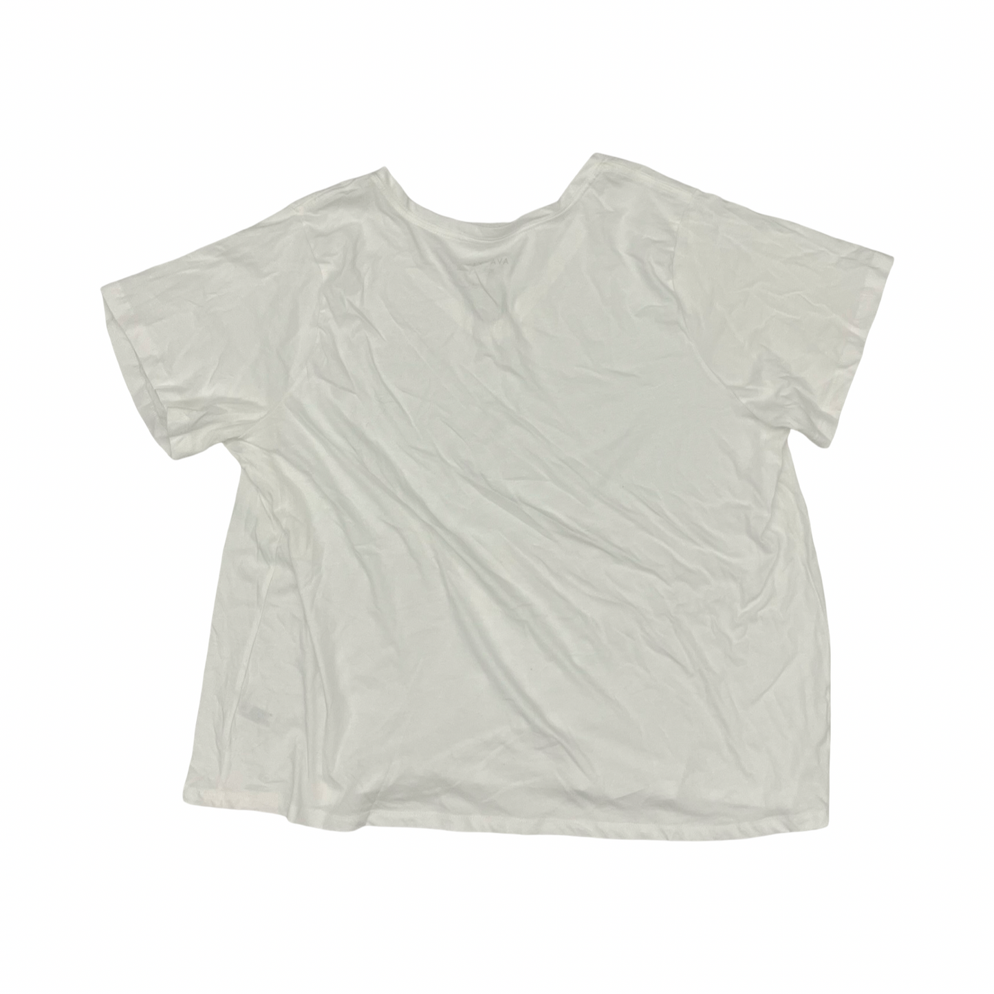 Top Ss By Ava & Viv In Cream, Size:3X