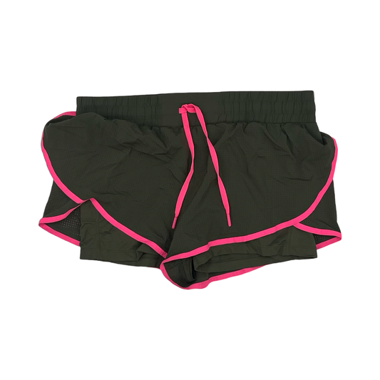 Athletic Shorts By Love & Sports In Green & Pink, Size:L