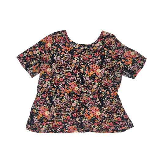 Top Ss By Lane Bryant In Floral Print, Size:3X