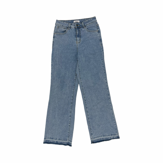 Jeans Wide Leg By Bleu In Blue Denim, Size:4