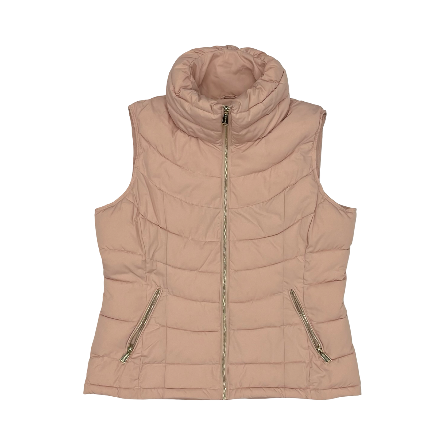 Vest Puffer & Quilted By Calvin Klein In Pink, Size:L