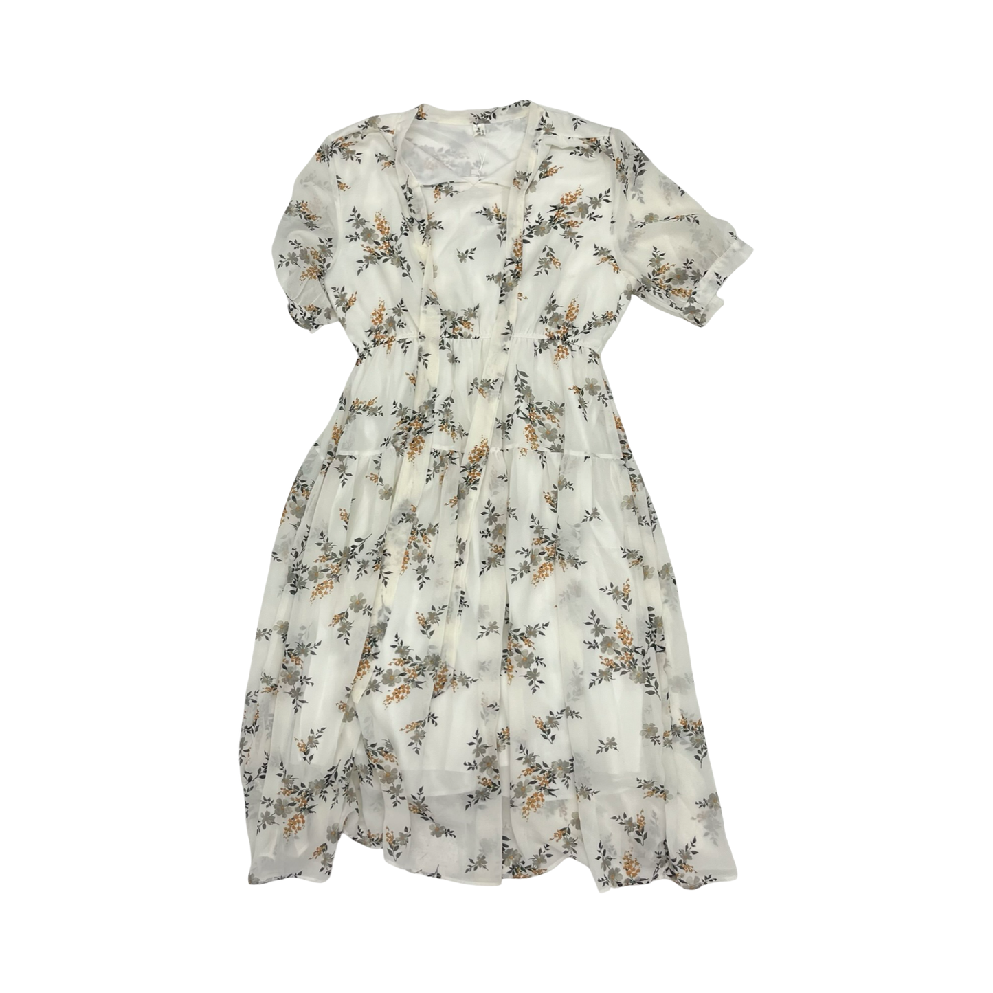 Dress Party Midi By Cme In Floral Print, Size:L