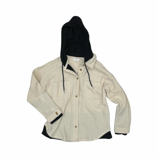 Jacket Fleece By Bluivy In Black & Cream, Size:M