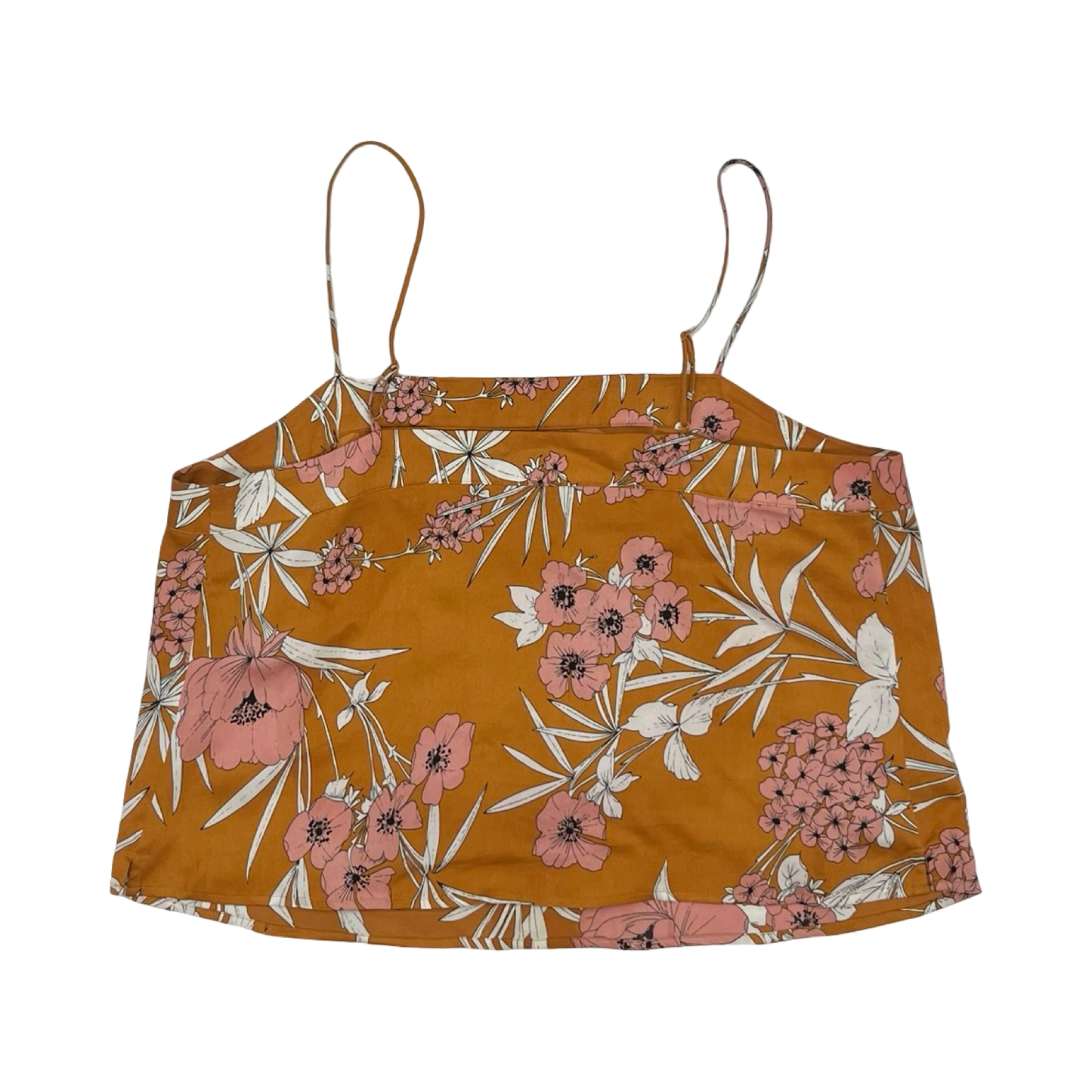 Blouse Sleeveless By Express In Orange, Size:L