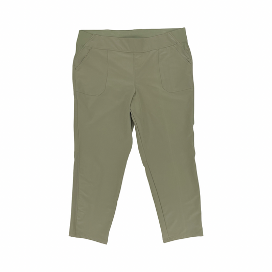 Athletic Pants By Weatherproof In Green, Size:Xxl