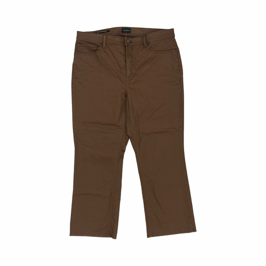 Jeans Straight By Talbots In Brown, Size:14