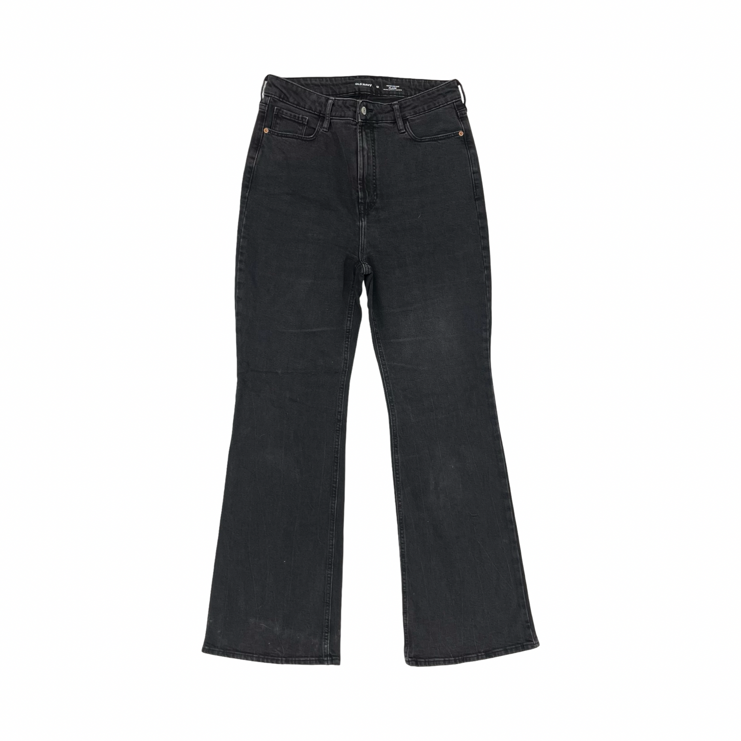 Jeans Flared By Old Navy In Black Denim, Size:12