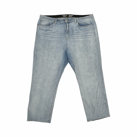 Jeans Straight By Torrid In Blue Denim, Size:24