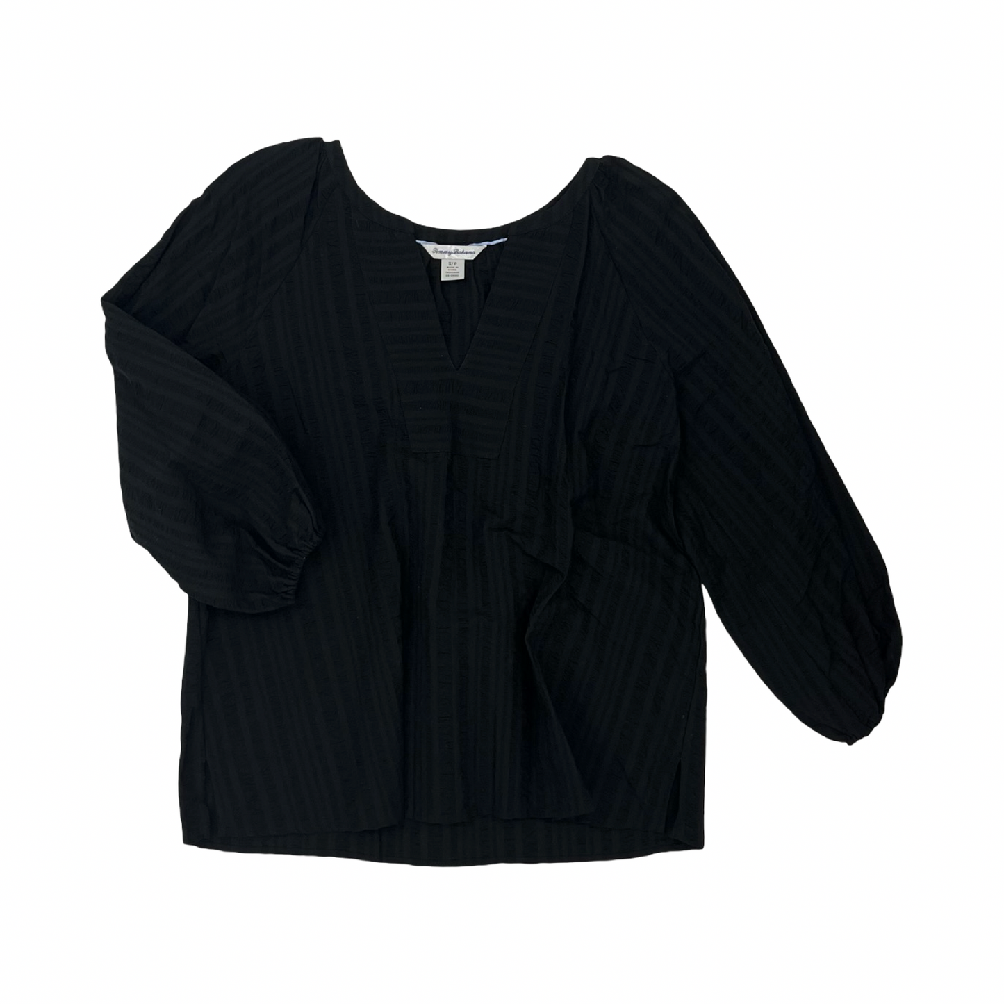 Blouse Ls By Tommy Bahama In Black, Size:S