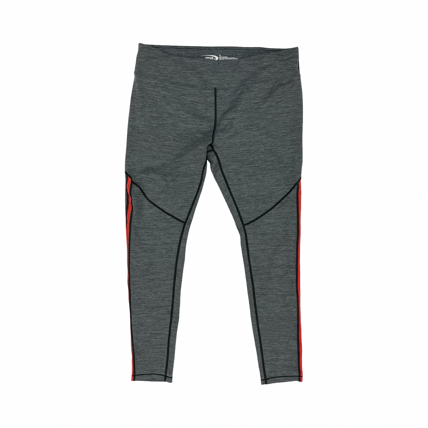 Athletic Leggings By Mta Sport In Grey, Size:Xl
