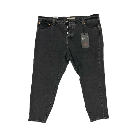 Jeans Skinny By Levis In Black Denim, Size:22