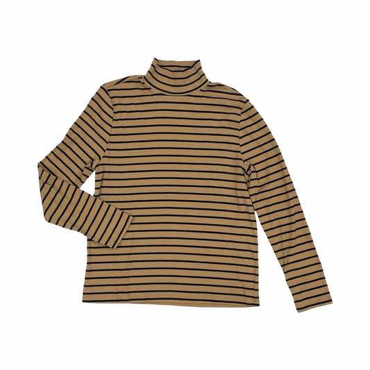 Top Ls By Loft In Black & Brown, Size:Xxl