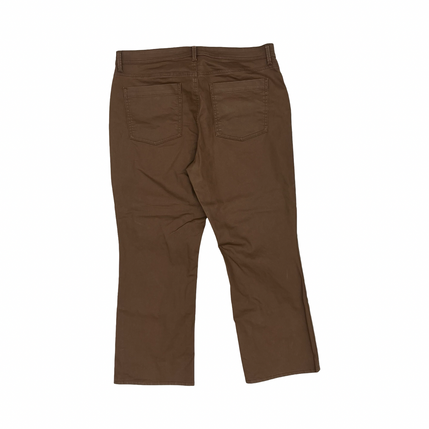 Jeans Straight By Talbots In Brown, Size:14