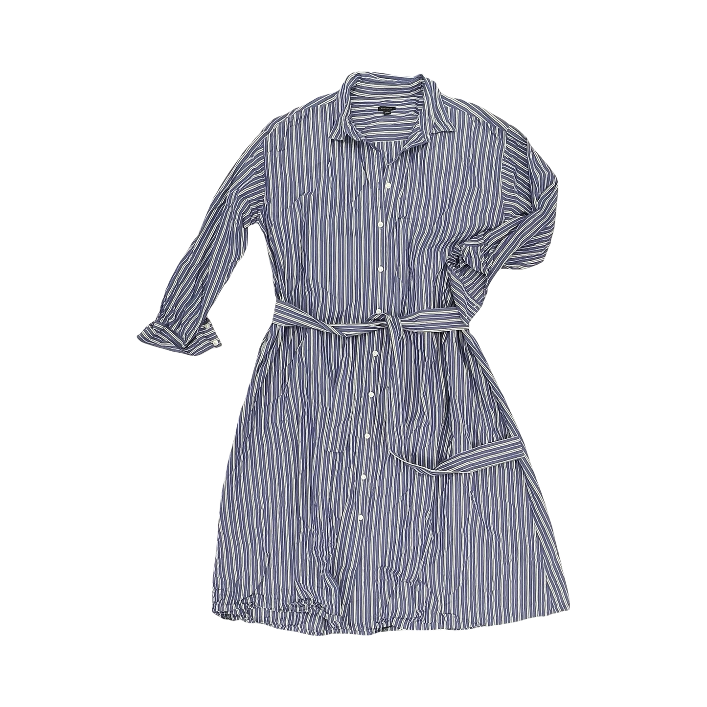 Dress Casual Maxi By Ann Taylor In Blue & White, Size:18