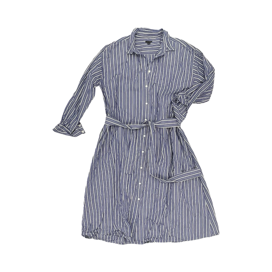 Dress Casual Maxi By Ann Taylor In Blue & White, Size:18