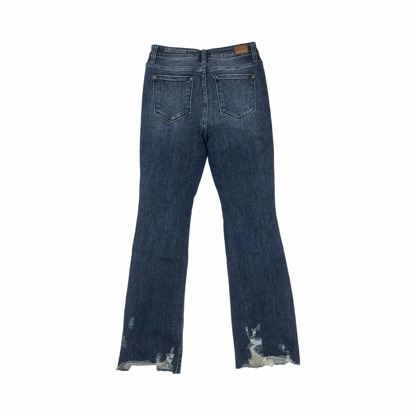 Jeans Flared By Judy Blue In Blue Denim, Size:6