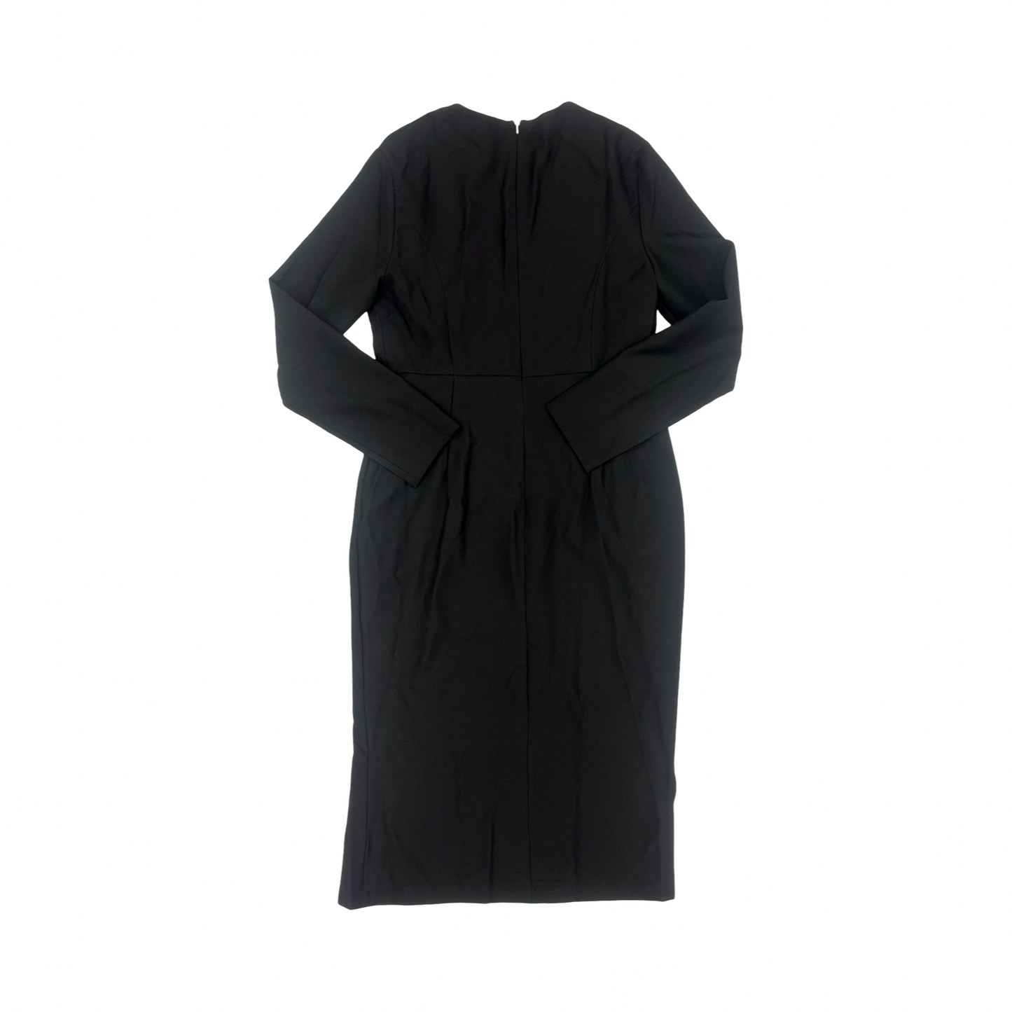 Dress Party Midi By Clothes Mentor In Black & Silver, Size:M