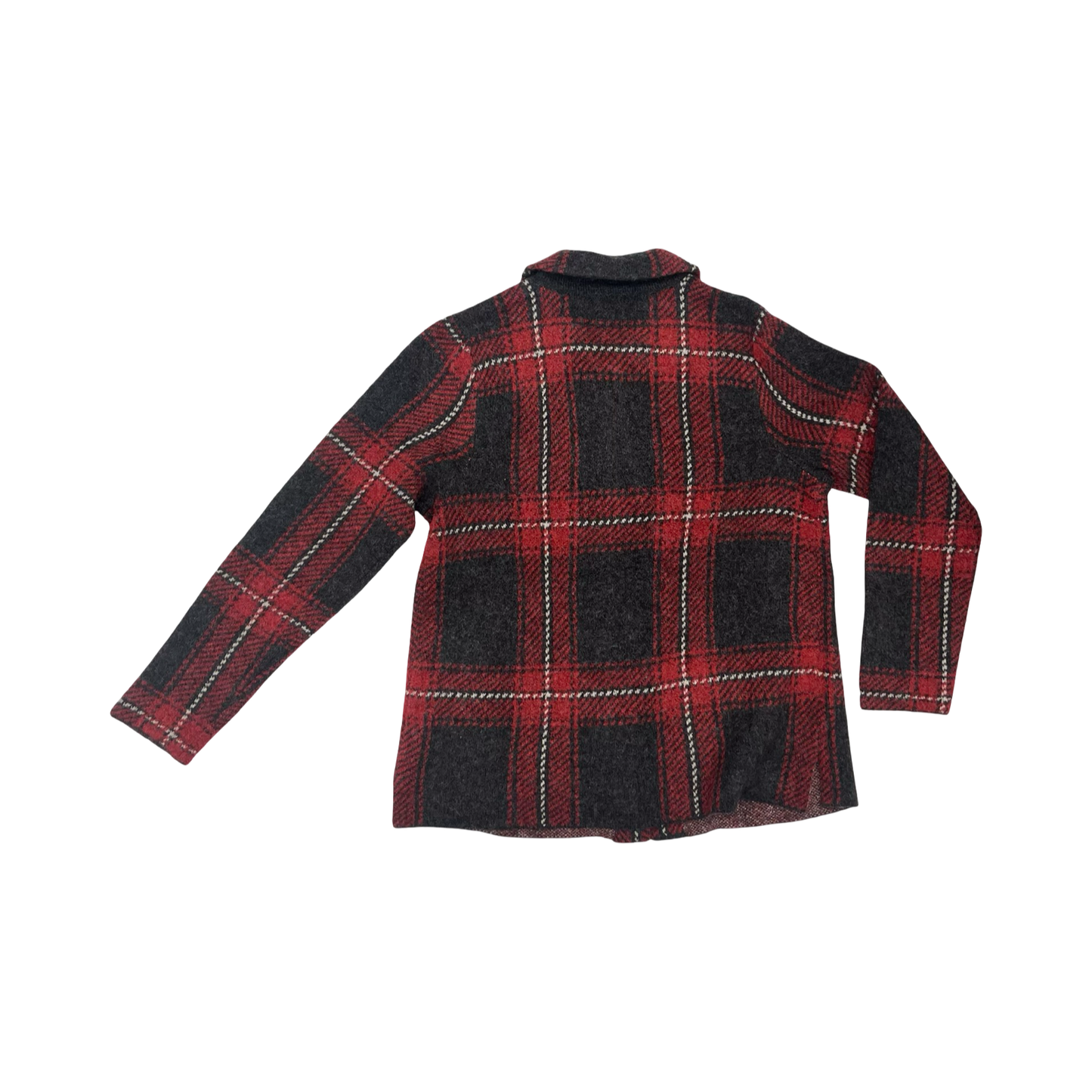 Sweater Cardigan By J. Jill In Grey & Red, Size:Xs