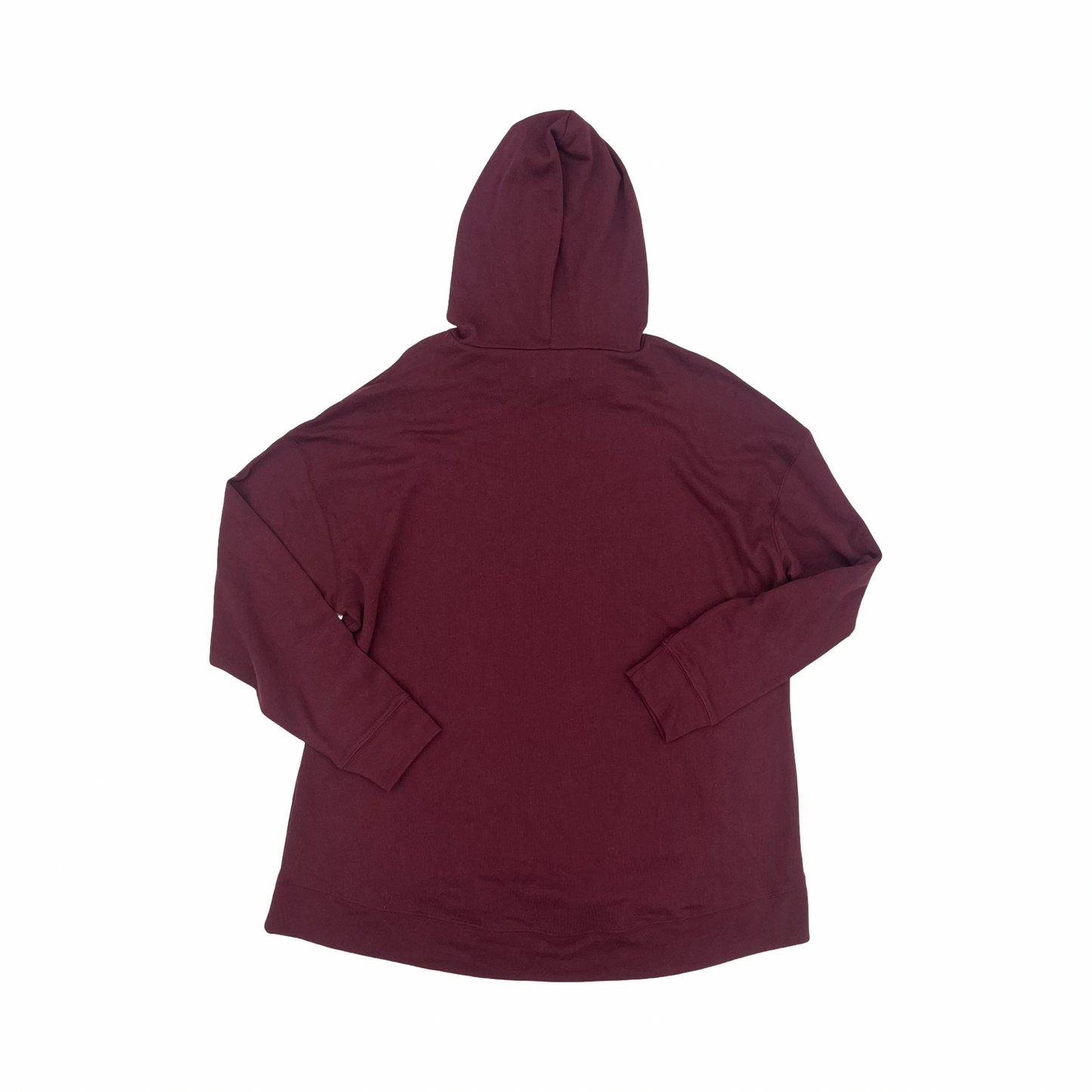 Sweatshirt Hoodie By Lane Bryant In Maroon, Size:Xl