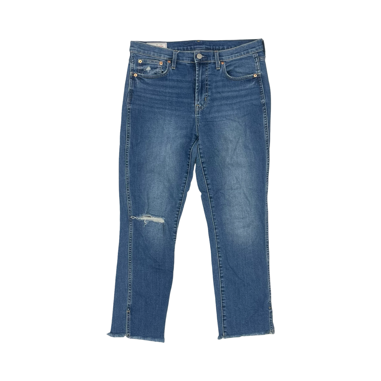 Jeans Straight By Gap In Blue Denim, Size:10
