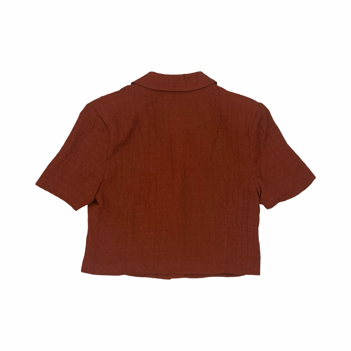 Blouse Ss By Steve Madden In Brown, Size:S