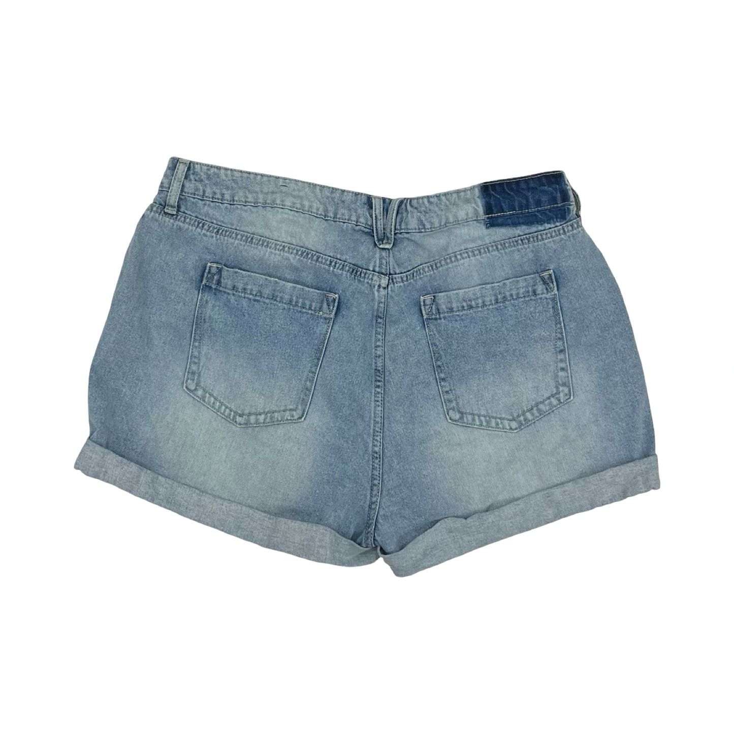 Shorts By Fashion Nova In Blue Denim, Size:16
