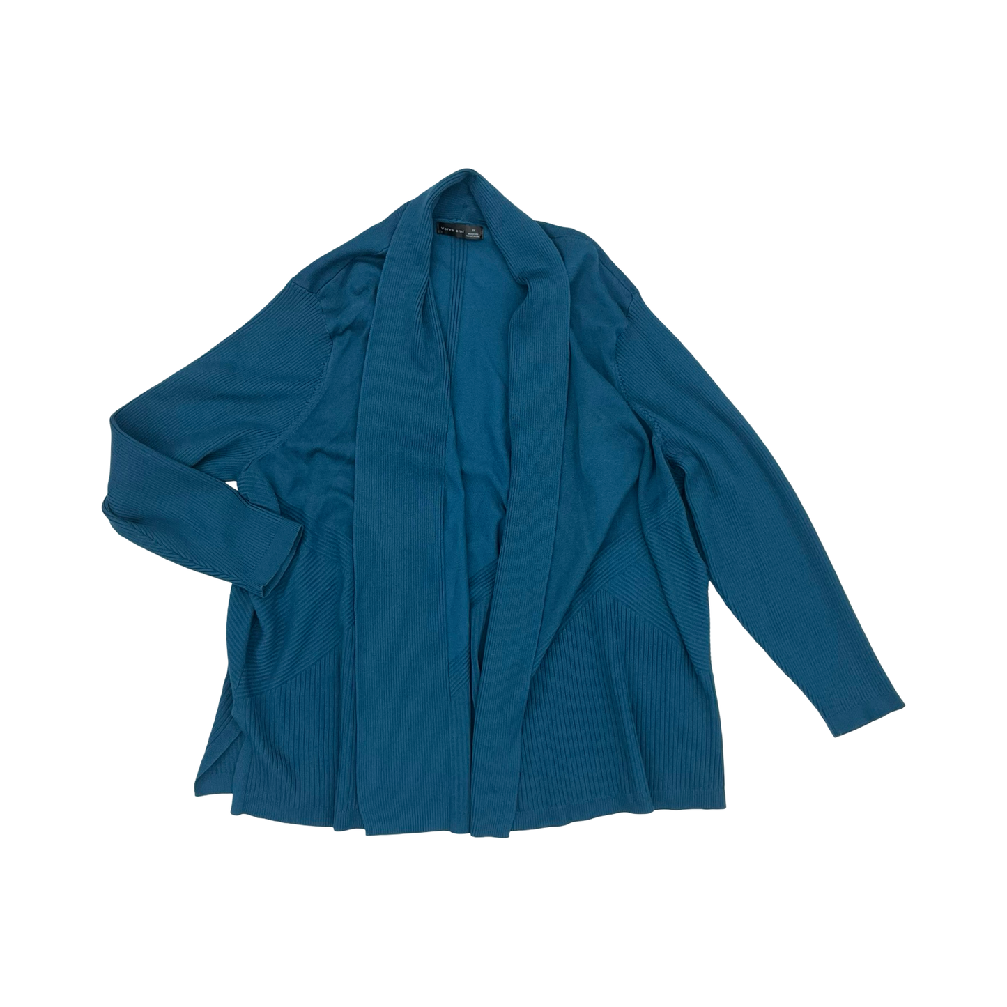 Sweater Cardigan By Verve Ami In Teal, Size:3X