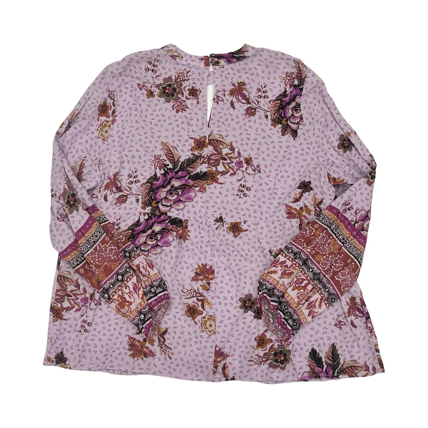 Blouse Ls By Maurices In Purple, Size:Xl