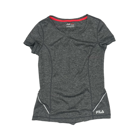 Athletic Top Ss By Fila In Grey, Size:Xs