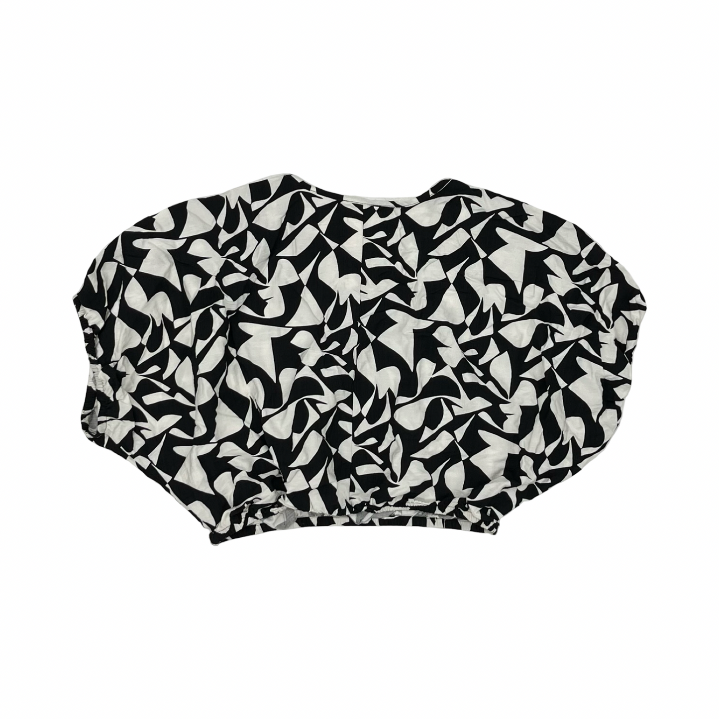 Blouse Ss By Cmf In Black & White, Size:L
