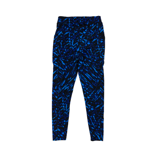 Athletic Leggings By Popfit In Black & Blue, Size:Xl