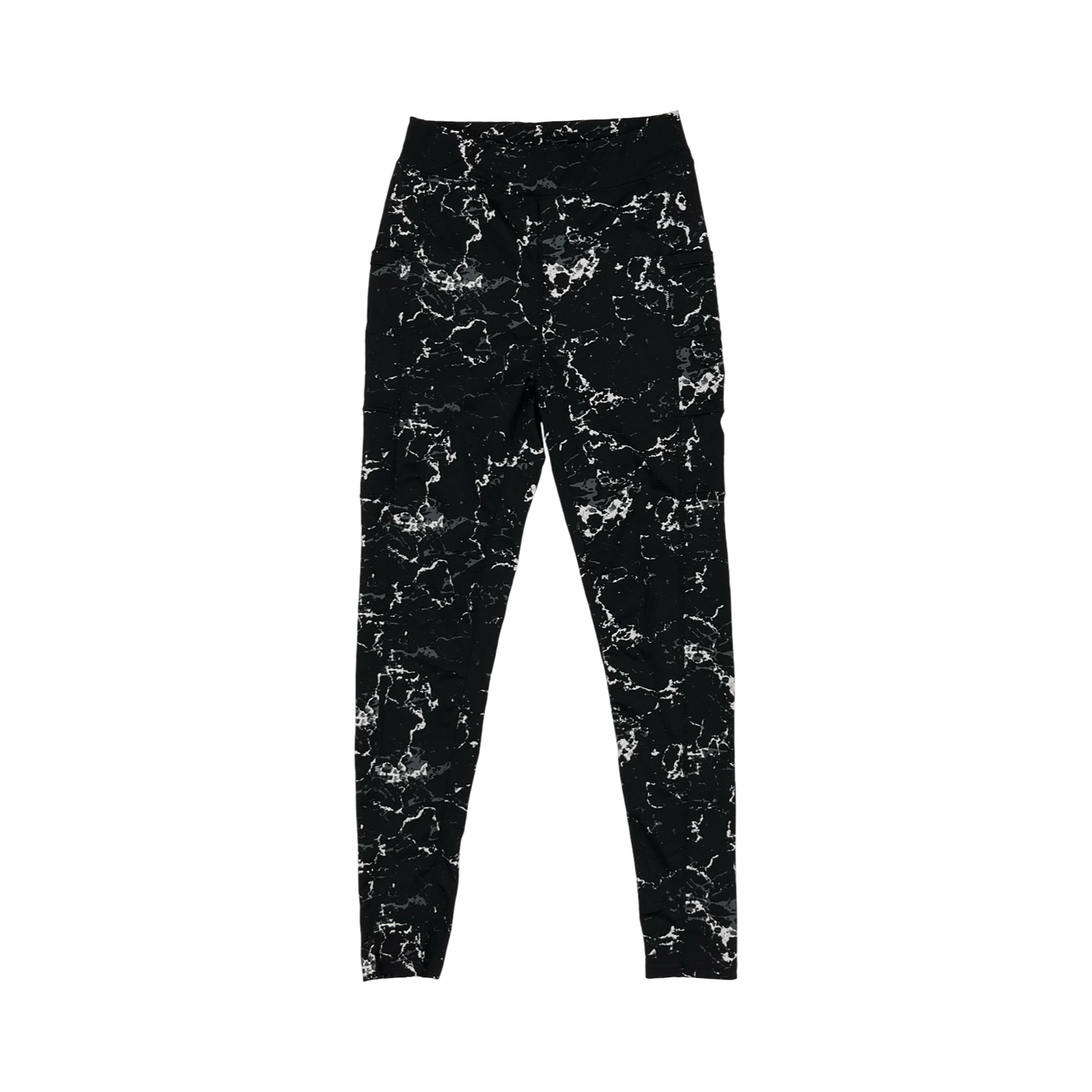 Athletic Leggings By Popfit In Black & White, Size:L
