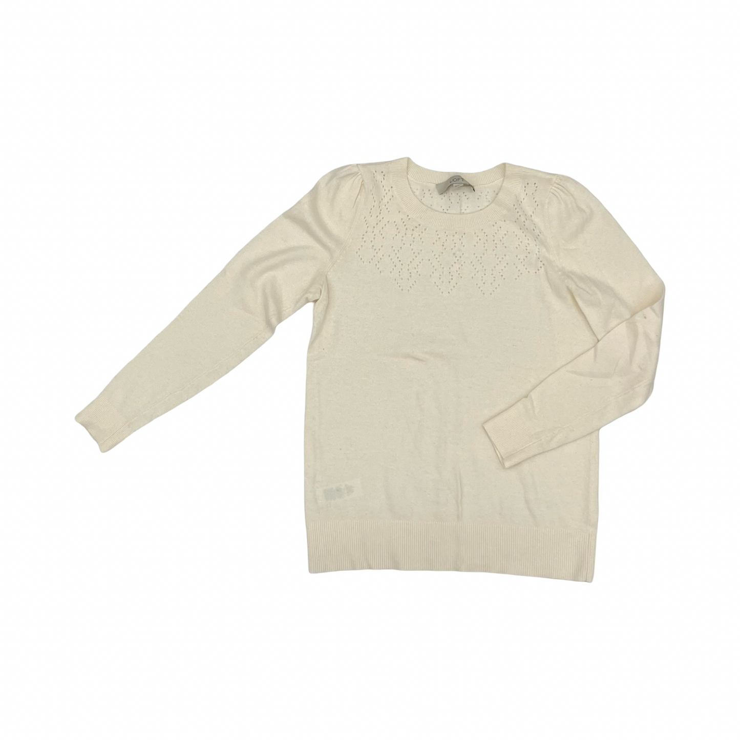 Sweater By Loft In Cream, Size:Xs