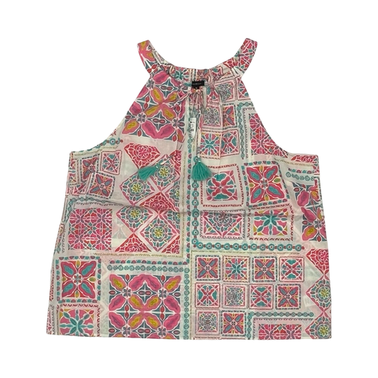 Blouse Sleeveless By Talbots In Multi, Size:Xl